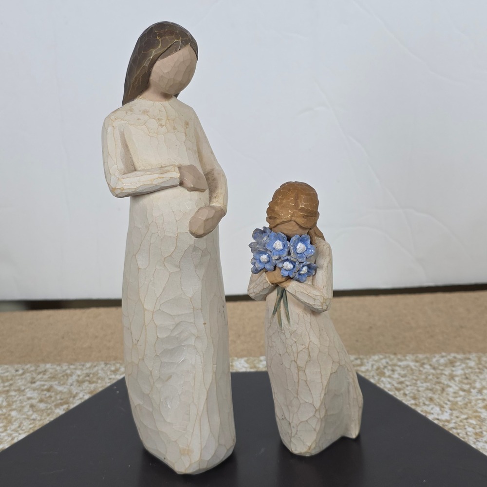 Willow‎ Tree Cherish and Forget-me-not Figurine Set Susan Lordi DEMDACO Pregnant